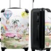 NoBoringSuitcases.com® Koffer Groot - Eenhoorn - Luchtballon - Meisjes - Regenboog - Trolley Koffer Met TSA-slot - Met Wielen - 90 Liter - Reiskoffer - 66 Cm -Mode Bagage Winkel 1007x1200 12