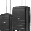 TravelZ Big Bars Kofferset - Trolleyset TSA 2-delig - Handbagage En Groot - Zwart -Mode Bagage Winkel 1015x1200 1