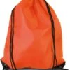 Merkloos Sport Gymtas/draagtas In Kleur Oranje Met Handig Rijgkoord 34 X 44 Cm Van Polyester En Verstevigde Hoeken -Mode Bagage Winkel 1030x1200