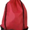 Merkloos Sport Gymtas/draagtas In Kleur Rood Met Handig Rijgkoord 34 X 44 Cm Van Polyester En Verstevigde Hoeken -Mode Bagage Winkel 1032x1200 1