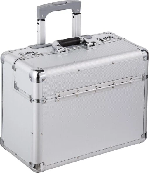 Tectake Business Pilotenkoffer - 39 Cm - Zilver -Mode Bagage Winkel 1038x1200 1