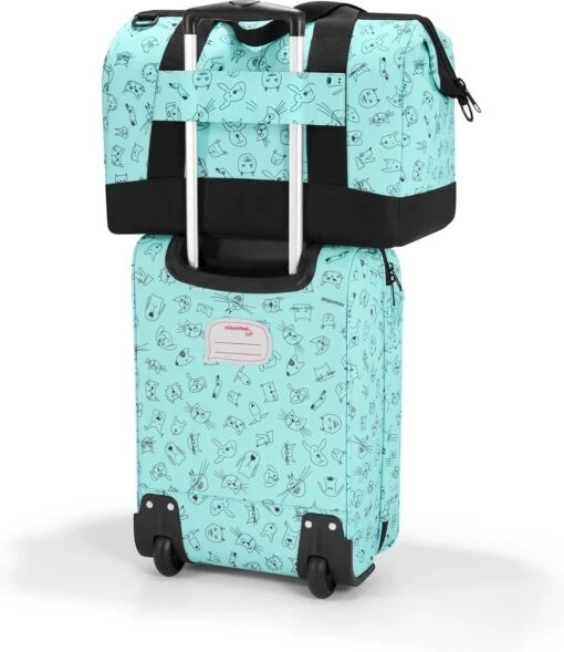 Reisenthel Allrounder M Kids Reistas - Kind - Maat M - 18L - Cats&Dogs Mint -Mode Bagage Winkel 1039x1200 1