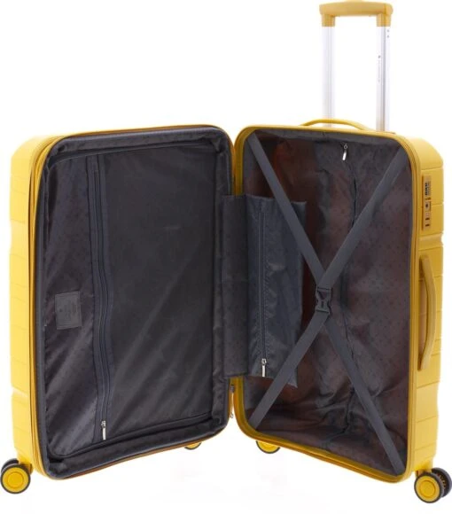 Gladiator Boxing Middelgrote Koffer Expandable 67 Cm 70/80 Liter TSA Slot - Kurkumageel -Mode Bagage Winkel 1055x1200 1