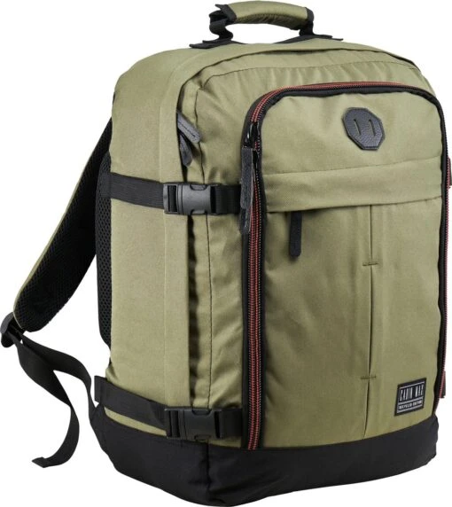 CabinMax Metz Reistas– Handbagage 30L - Rugzak – Backpack - 45x35x20cm – Lichtgewicht - Vintage Khaki -Mode Bagage Winkel