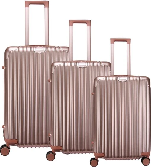 Royal Swiss - Kofferset - Cijferslot- Lichtgewicht Koffer - 4 Wielen- Rosé Gold -Mode Bagage Winkel 1087x1200 1