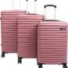 Tobeyz - Kofferset - 3-delig Roze Handbagage - Verrijdbaar Op 4 Wielen - Stevig ABS - Lichtgewicht, Trolley -Mode Bagage Winkel 1094x1200 1