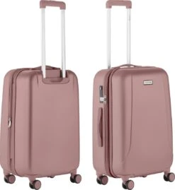 CarryOn Skyhopper Reiskoffer - 68.5cm TSA Trolley Met Expander En OKOBAN - Roze -Mode Bagage Winkel 1102x1200