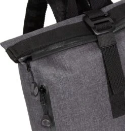 New Rebels® Vepo - Rugtas - Grijs- Waterbestendig - Roll-top - 87 - 19x20x4cm - Rugzak / Backpack -Mode Bagage Winkel 1147x1200 2