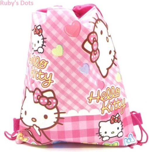 Hello Kitty Tas - Gymtas - Zwemtas - Roze - Opbergtas - Meisjes - Kinderen -Mode Bagage Winkel