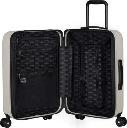 Samsonite Reiskoffer - Stackd Spinner Uitbreidbaar (4 Wielen) 55 Cm Handbagage - Sand - 2.8 Kg -Mode Bagage Winkel