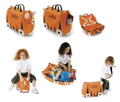 Trunki Ride-On Handbagage Koffer 46 Cm - Tijger Tipu -Mode Bagage Winkel