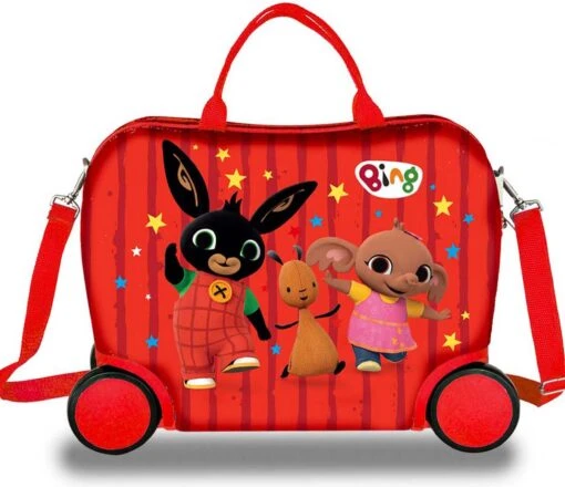 Bing Bunny Reiskoffer - 40 X 32 X 20 Cm - Rood -Mode Bagage Winkel