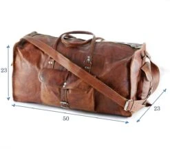 Merkloos Reistas Van ECHTE LEER - Sporttas - Weekendtas MALAGA Echte Leder - Cognac Bruin -HANDGEMAAKTE VINTAGE STIJL Duffel Tas -Mode Bagage Winkel 1200x1049 1