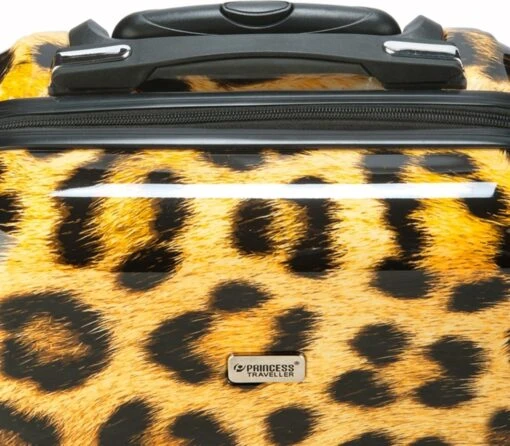 Princess Traveller Animal Print - Reiskoffer – Leopard - Large - 76 Cm -Mode Bagage Winkel