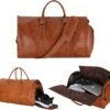 JeRie Weekendtas Voor Dames En Heren - Reistas Handbagage - 100% Echt PU Leer - Sporttas - Duffel Bag - Tas - Bruin -Mode Bagage Winkel 1200x1079 3