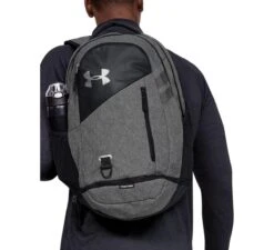 Under Armour Hustle 4.0 Unisex Rugzak - Graphite Medium Heather -Mode Bagage Winkel 1200x1094 8