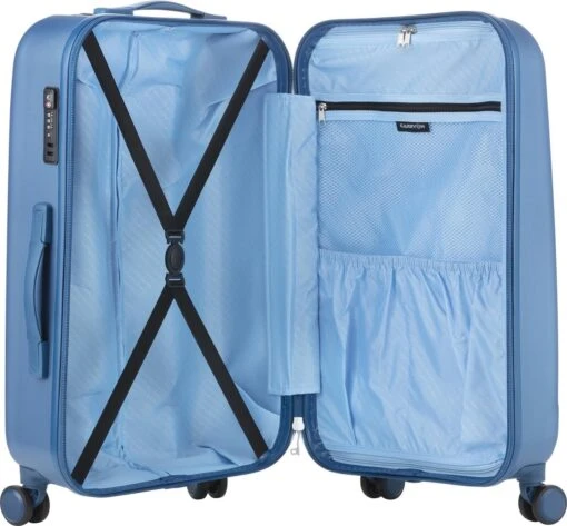 CarryOn Skyhopper Handbagage En Beautycase - 55cm TSA Trolley En Make-up Koffer - Blauw -Mode Bagage Winkel 1200x1112 1