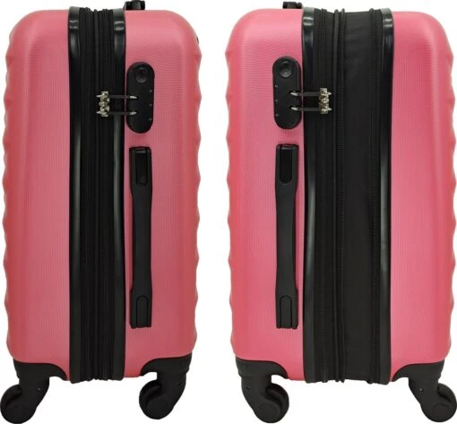 SB Travelbags Kofferset - 2 Delige 'Expandable' Koffer - Roze - 65cm/55cm -Mode Bagage Winkel 1200x1112 2