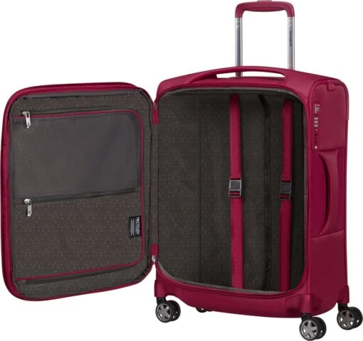 Samsonite Reiskoffer Met Laptopvak - D'Lite Spinner Uitbreidbaar (4 Wielen) 55 Cm Handbagage - Fuchsia - 2 Kg -Mode Bagage Winkel