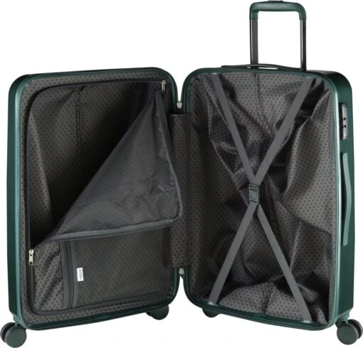 Princess Traveller Harlem - Reiskoffer - Groen - Rpet - M - 66cm -Mode Bagage Winkel 1200x1150 4