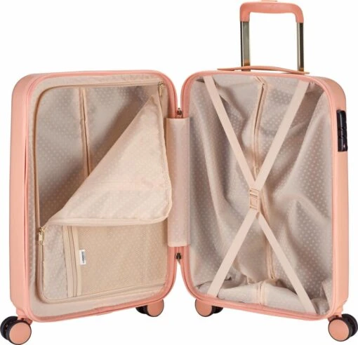 Princess Traveller Harlem - Handbaggage Koffer - Roze - S - 55cm -Mode Bagage Winkel