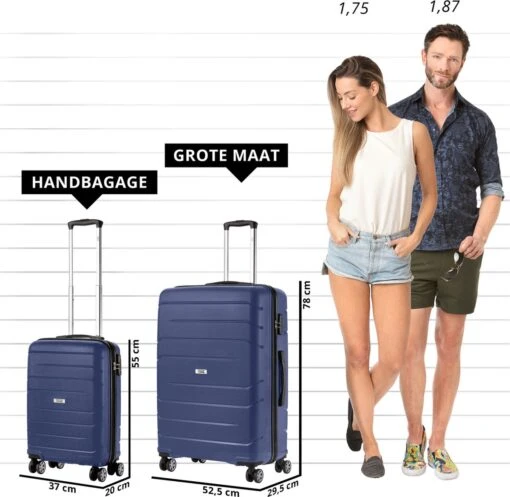 TravelZ Big Bars Kofferset - Trolleyset TSA 2-delig - Handbagage En Groot - Blauw -Mode Bagage Winkel 1200x1169 13