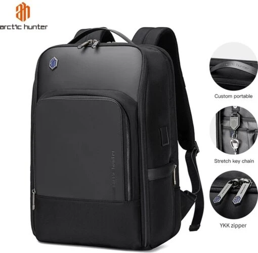 Arctic Hunter Rugtas - Laptop Tas - 15,6 Inch - Waterafstotend - Usb Oplaadstation -Mode Bagage Winkel 1200x1176 8