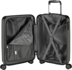 Princess Traveller Harlem - Handbaggage Koffer - Zwart - S - 55cm -Mode Bagage Winkel 1200x1177 2