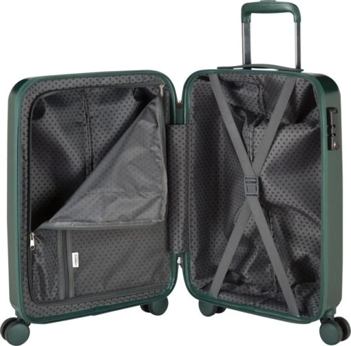 Princess Traveller Harlem - Handbaggage Koffer - Groen - S - 55cm -Mode Bagage Winkel 1200x1180 1