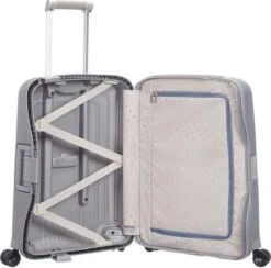 Samsonite Reiskoffer - S'CURE SPINNER 55/20 (Handbagage) Zilverkleurig -Mode Bagage Winkel 1200x1185