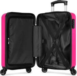 BHPPY - Flamingo Pink - Handbagage (55 Cm) -Mode Bagage Winkel 1200x1187