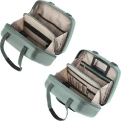 CarryOn Skyhopper Handbagage En Beautycase - 55cm TSA Trolley En Make-up Koffer - Olijf -Mode Bagage Winkel 1200x1199 2