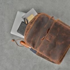 DONBOLSO Rugzak Tokio I Premium Lederen Dagrugzak Voor Mannen En Vrouwen Met Laptopvak I Ideale Lederen Rugzak Voor Op Reis, Kantoor, Universiteit I Handgemaakte Laptoptas I Vintage Bruin -Mode Bagage Winkel 1200x1200 1031