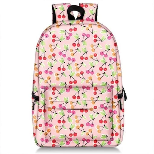 GoPa Rugzak Voor Meisjes | Schooltas | Rugtas | Kersen | Cherry | Roze | Vrouwen -Mode Bagage Winkel 1200x1200 1045