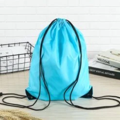 Merkloos Gymtas Met Rijgkoord - Nylon Rugzakjes – Nylon Rugzak – Geel -Mode Bagage Winkel 1200x1200 1121