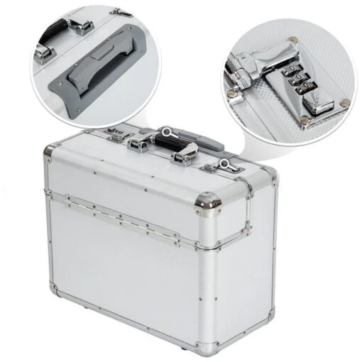 Tectake Business Pilotenkoffer - 39 Cm - Zilver -Mode Bagage Winkel 1200x1200 162