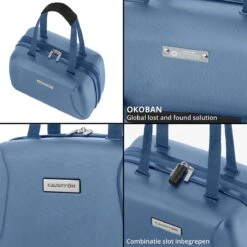 CarryOn Skyhopper Handbagage En Beautycase - 55cm TSA Trolley En Make-up Koffer - Blauw -Mode Bagage Winkel 1200x1200 179