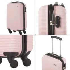 TravelZ Horizon Handbagagekoffer - 54cm Handbagage Trolley Met Gevoerde Binnenkant - Baby Roze -Mode Bagage Winkel 1200x1200 239