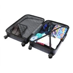 Handbagage Koffer 22"- Reiskoffer Met Wielen - Handbagage Trolley -Harde Reiskoffer- Trolley Met Gevoerde Binnekant- Marineblauw -Mode Bagage Winkel 1200x1200 243