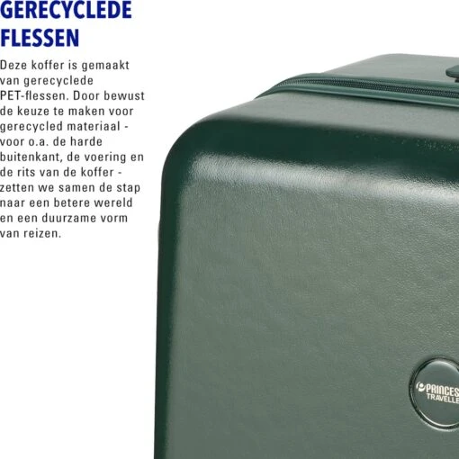 Princess Traveller Harlem - Handbaggage Koffer - Groen - S - 55cm -Mode Bagage Winkel 1200x1200 272