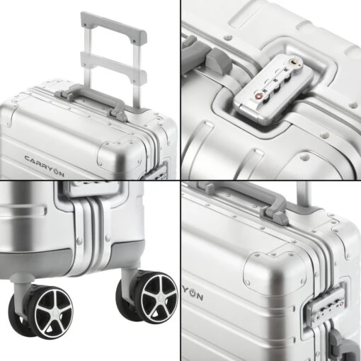 CarryOn ULD Handbagage - Luxe Aluminium Trolley 55cm - Dubbel TSA Slot - Dubbele Wielen - Aluminium -Mode Bagage Winkel 1200x1200 312