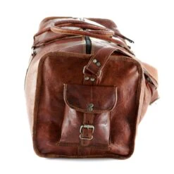 Merkloos Reistas Van ECHTE LEER - Sporttas - Weekendtas MALAGA Echte Leder - Cognac Bruin -HANDGEMAAKTE VINTAGE STIJL Duffel Tas -Mode Bagage Winkel 1200x1200 778