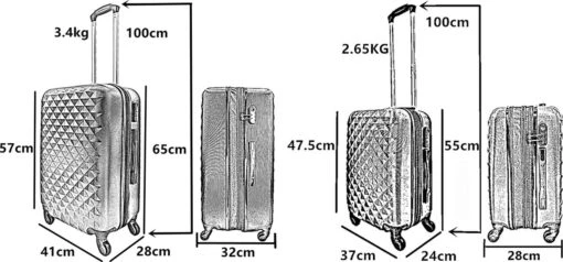 SB Travelbags Kofferset - 2 Delige 'Expandable' Koffer - Roze - 65cm/55cm -Mode Bagage Winkel 1200x561 2