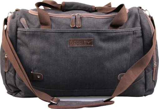 Yakfield - Reistas - Dames En Heren - Combinatiedeal - Weekendtas Zwart Antraciet Grijs - Toilettas Bruin - Compact - Canvas - Vintage -Mode Bagage Winkel 1200x823 3