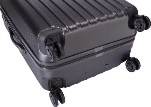 Decent Tranporto-One Medium Koffer - 66 Cm - TSA Slot - Anthracite -Mode Bagage Winkel