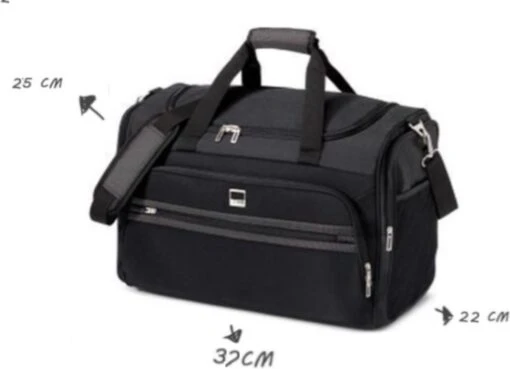 Ryanair Handbagage - 39x22x26 (BxDxH) - Reistas Zwart - Gratis GPS Tracker -Mode Bagage Winkel