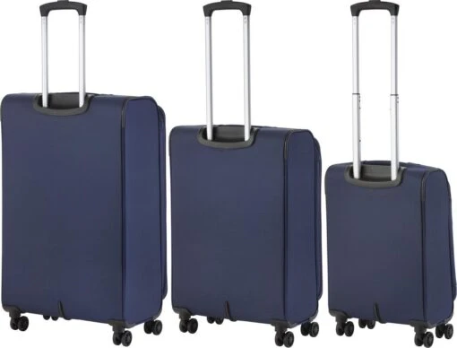 TravelZ Softspinner TSA Kofferset - 3-delige Zachte Trolleyset - Dubbele Wielen En Voorvakken Blauw -Mode Bagage Winkel 1200x913 1