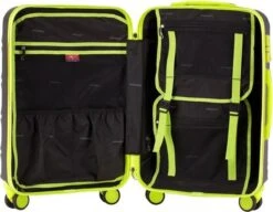 Decent Lumi Fix Handbagage Koffer - 55 Cm - Black/Lemon -Mode Bagage Winkel 1200x932