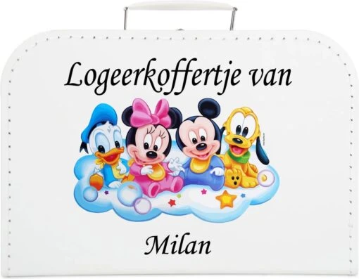 Logeerkoffer Effen - Kinderkoffer- Kraamcadeau - Geboortecadeau - Opa En Oma -Mode Bagage Winkel