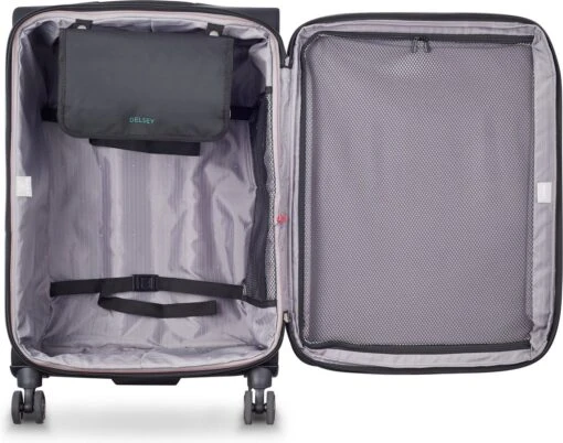 Delsey Helium DLX Reiskoffer - 71 Cm - Zwart -Mode Bagage Winkel